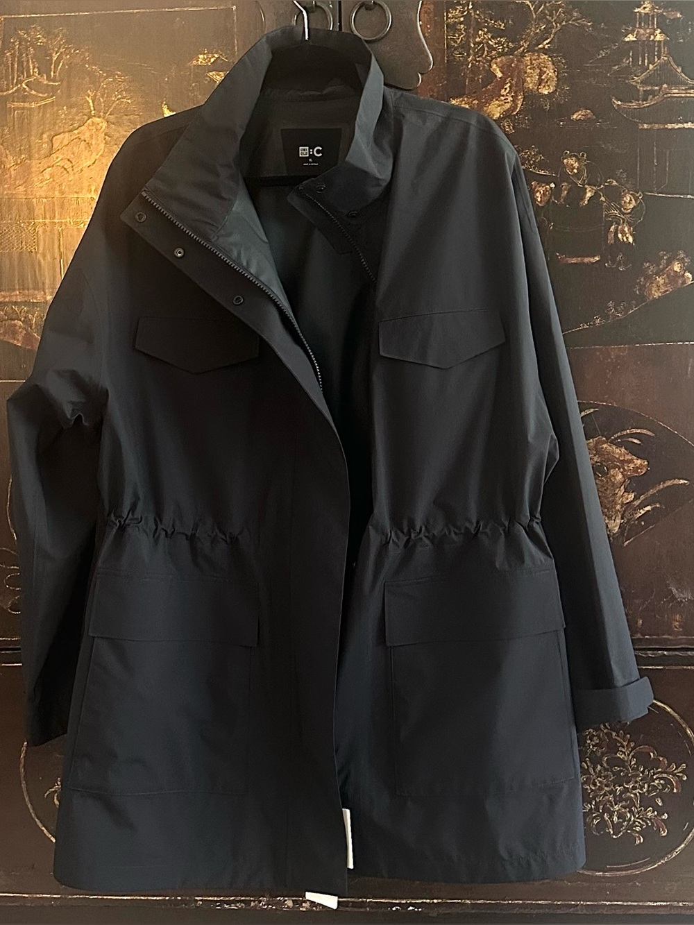 Uniqlo : C collection short utility coat - XL black NWT - Picture 3 of 7